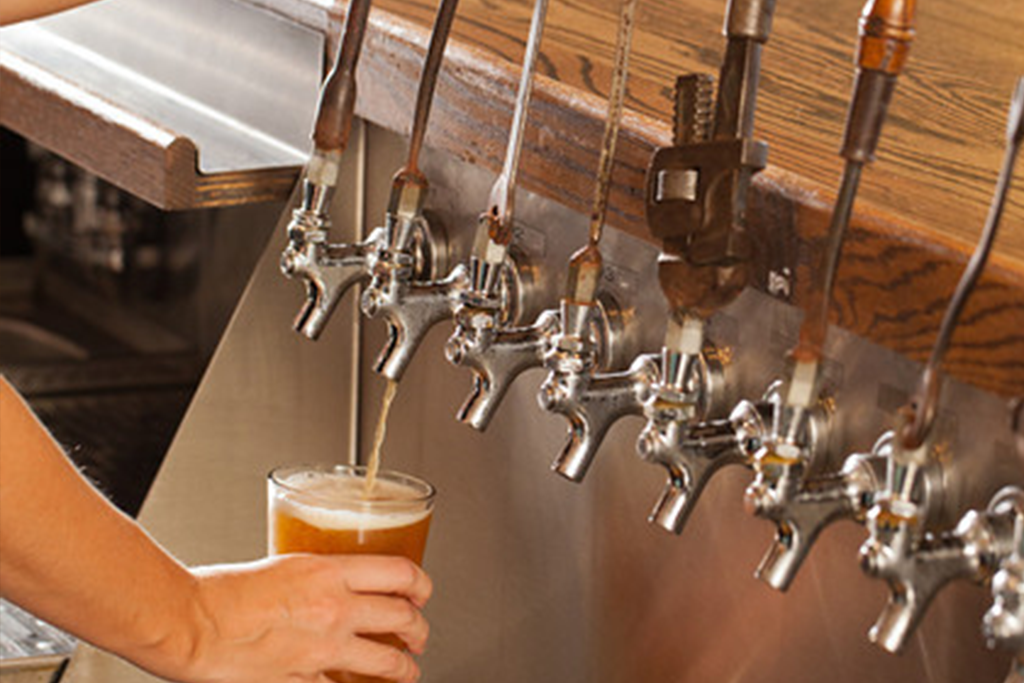 Beer on tap