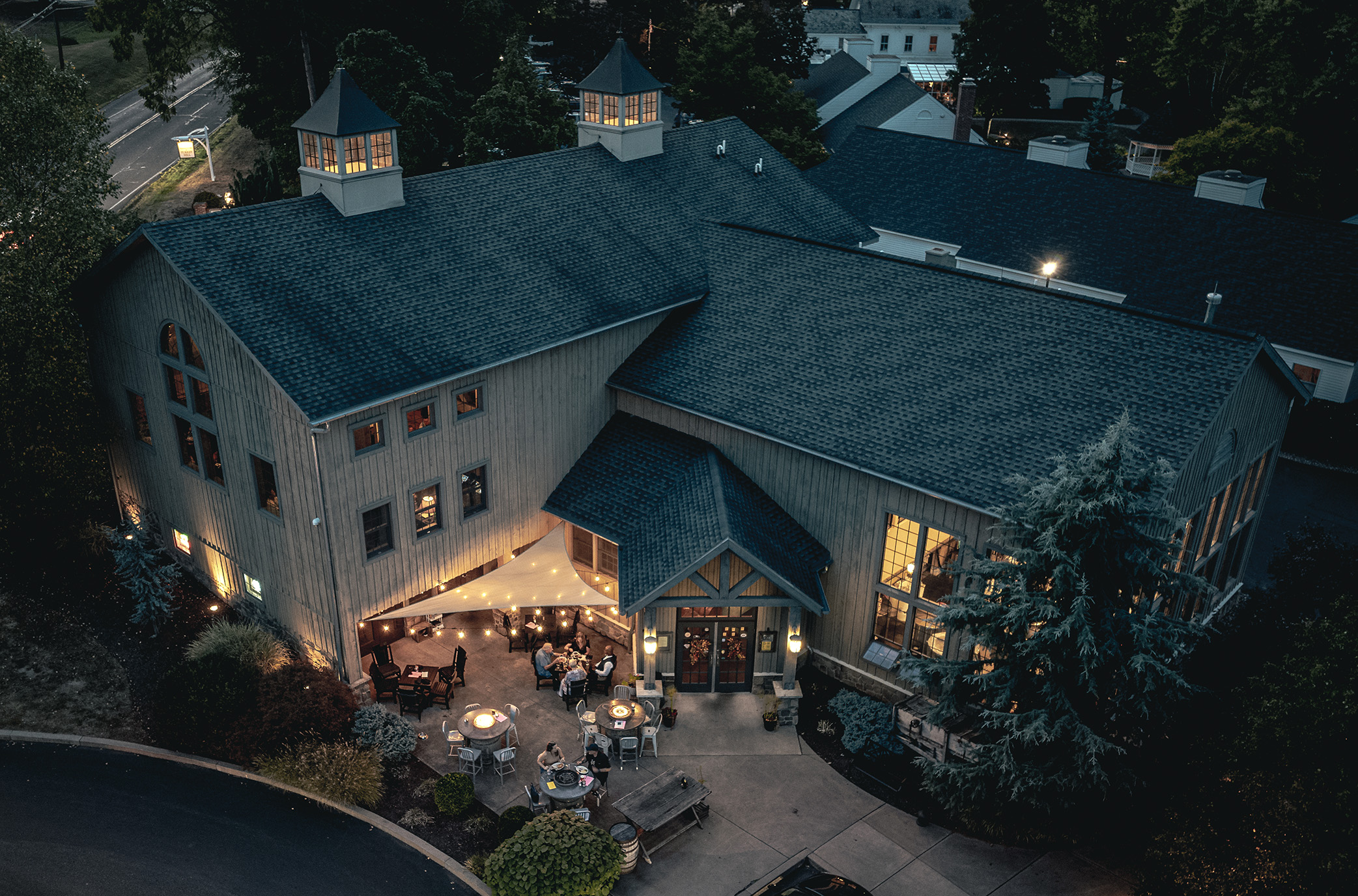 Turkey Hill Brewery at night
